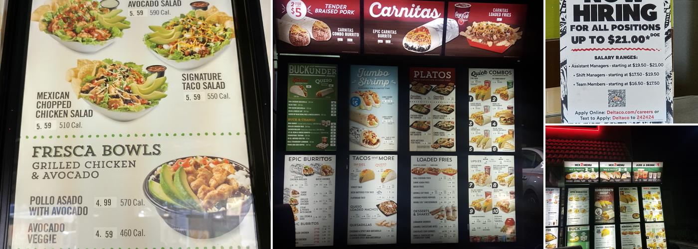 Del Taco Menu