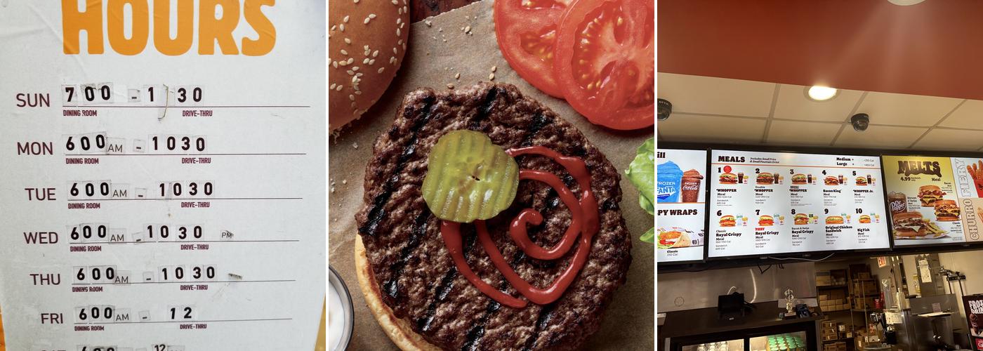 Burger King Menu
