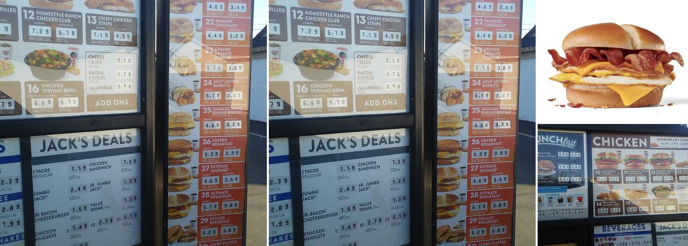 Jack in the Box Menu