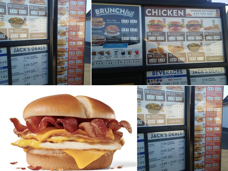 Jack in the Box Menu