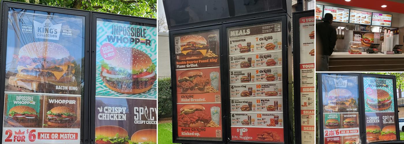 Burger King Menu