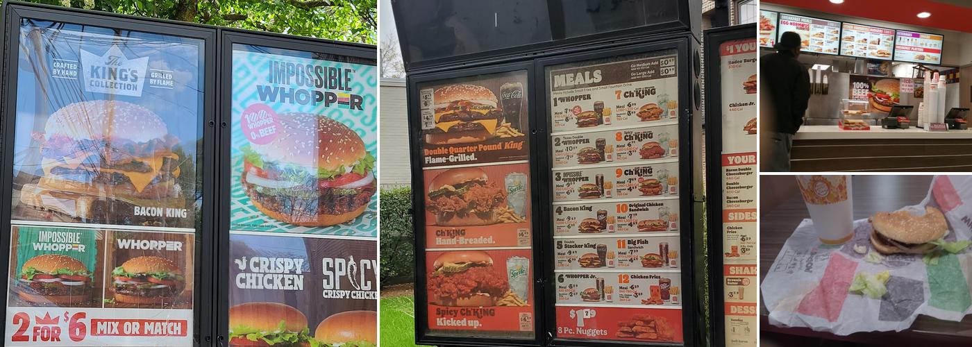 Burger King Menu