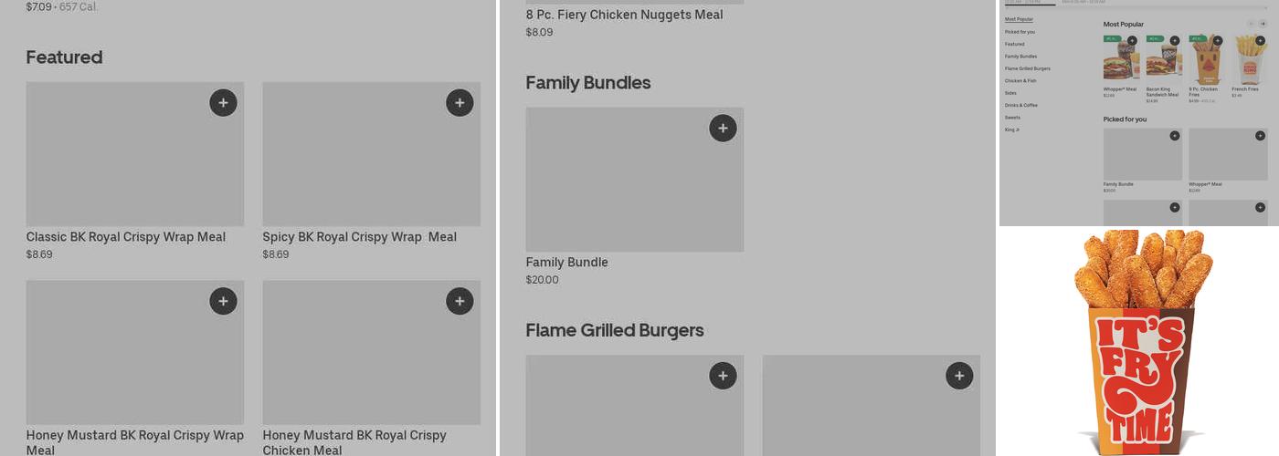 Burger King Menu