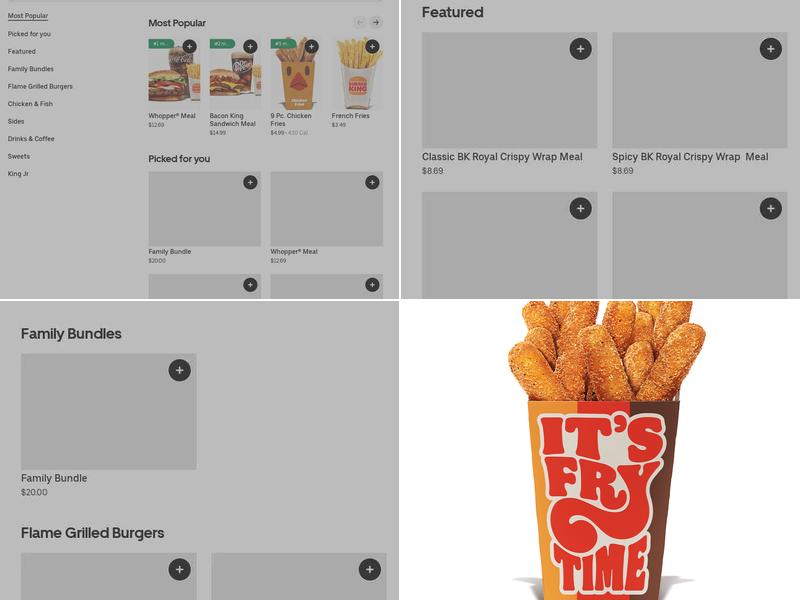 Burger King Menu