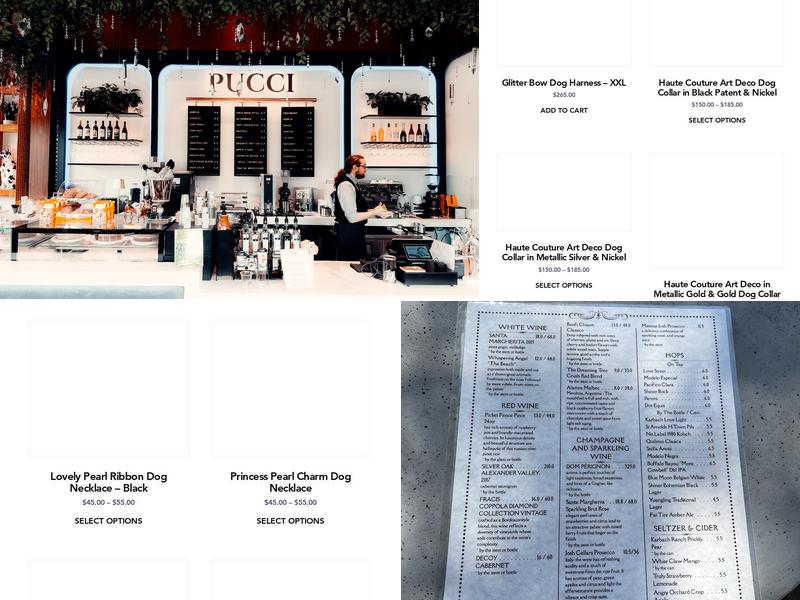 PUCCI Café Menu