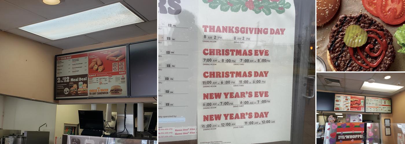 Burger King Menu