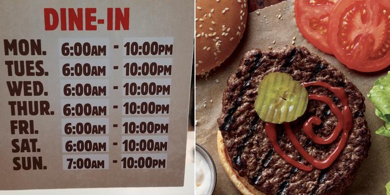Burger King Menu