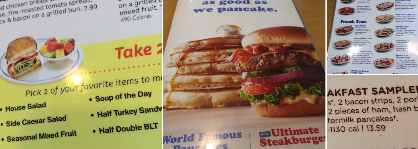 IHOP Menu