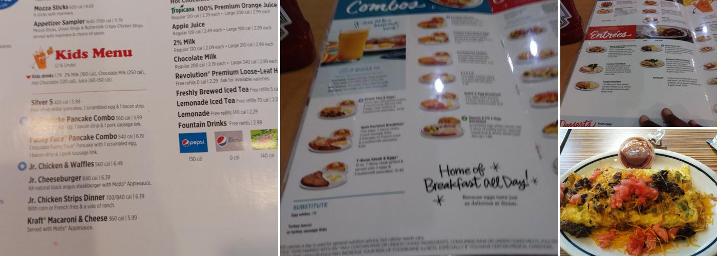 IHOP Menu