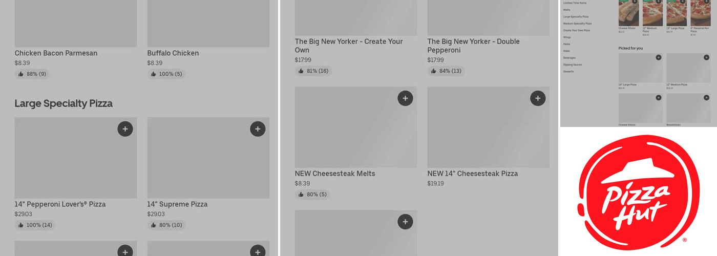 Pizza Hut Menu