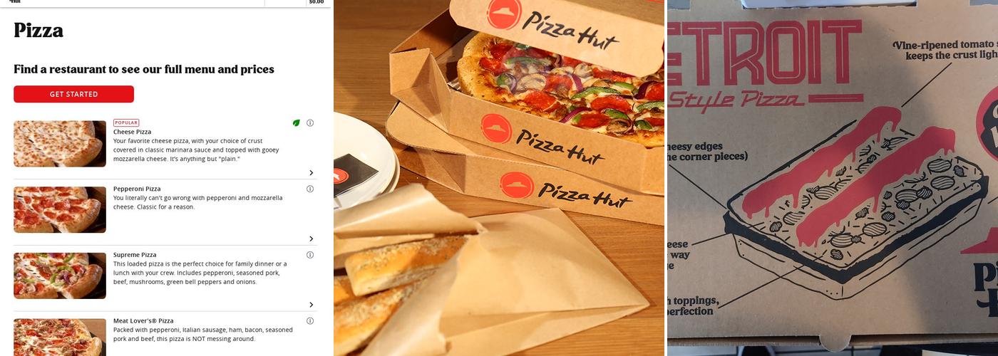 Pizza Hut Menu