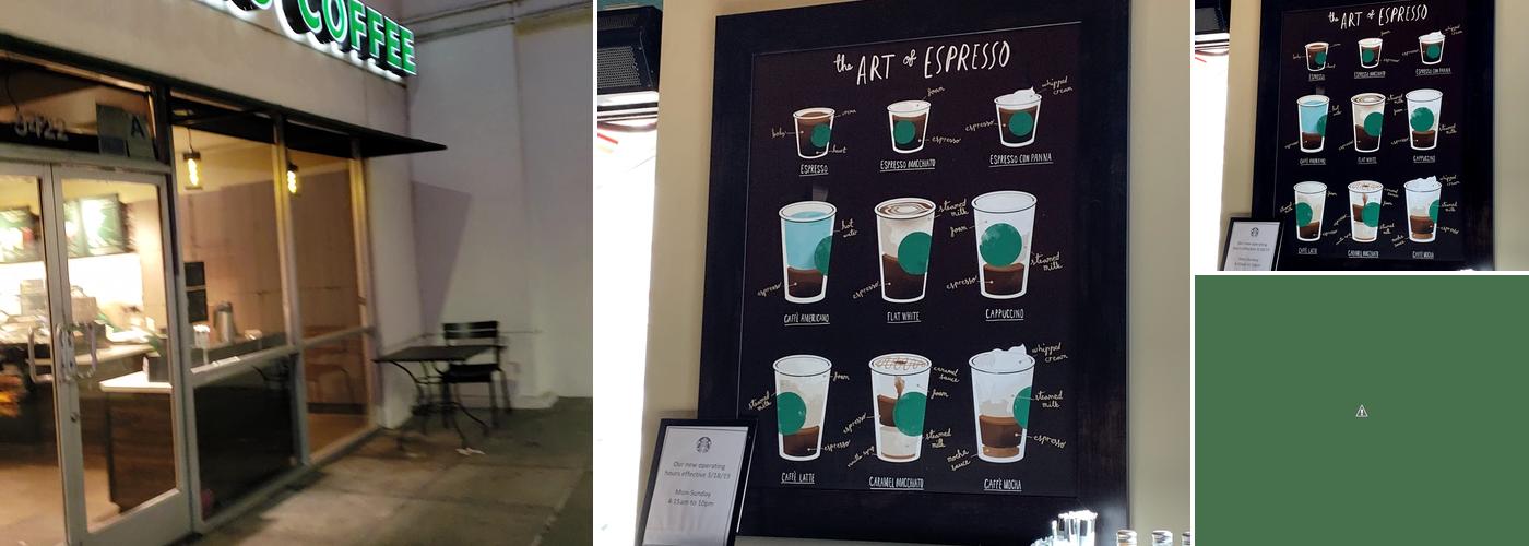 Starbucks Menu