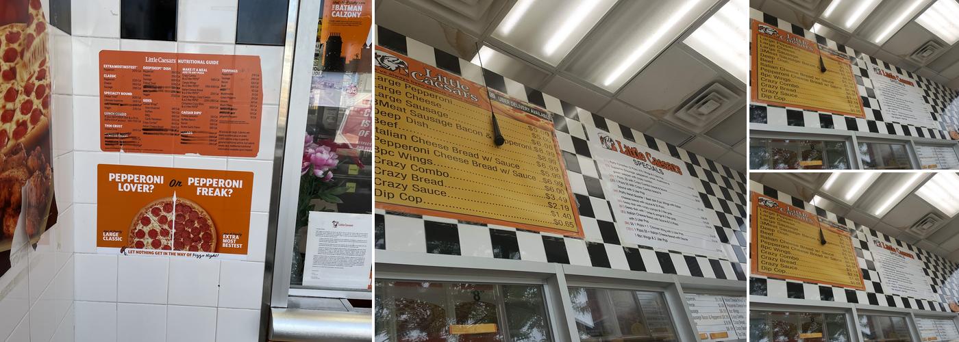 Little Caesars Pizza Menu