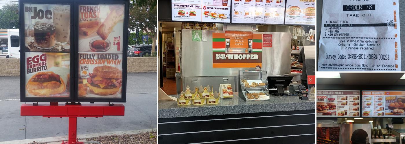 Burger King Menu