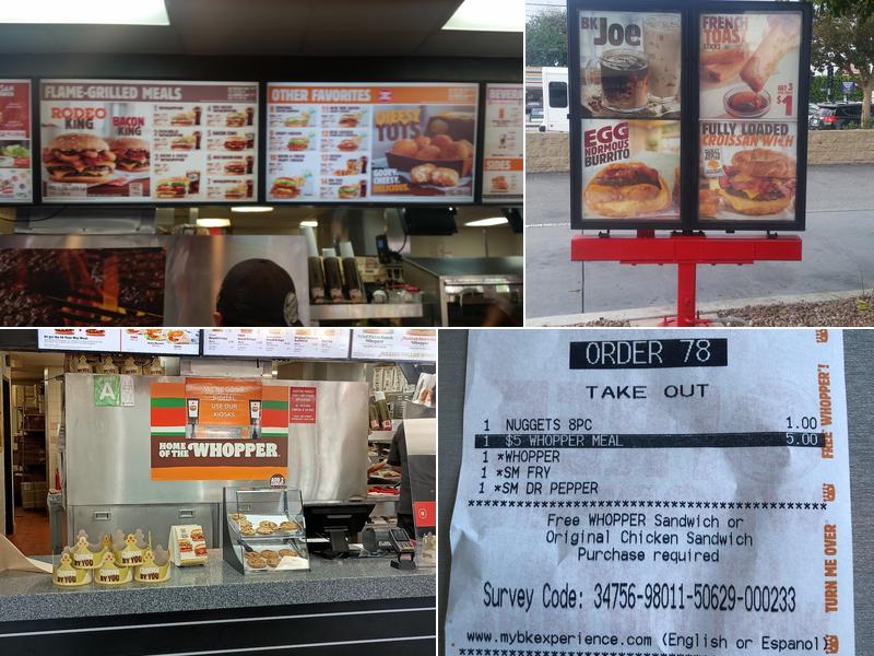 Burger King Menu