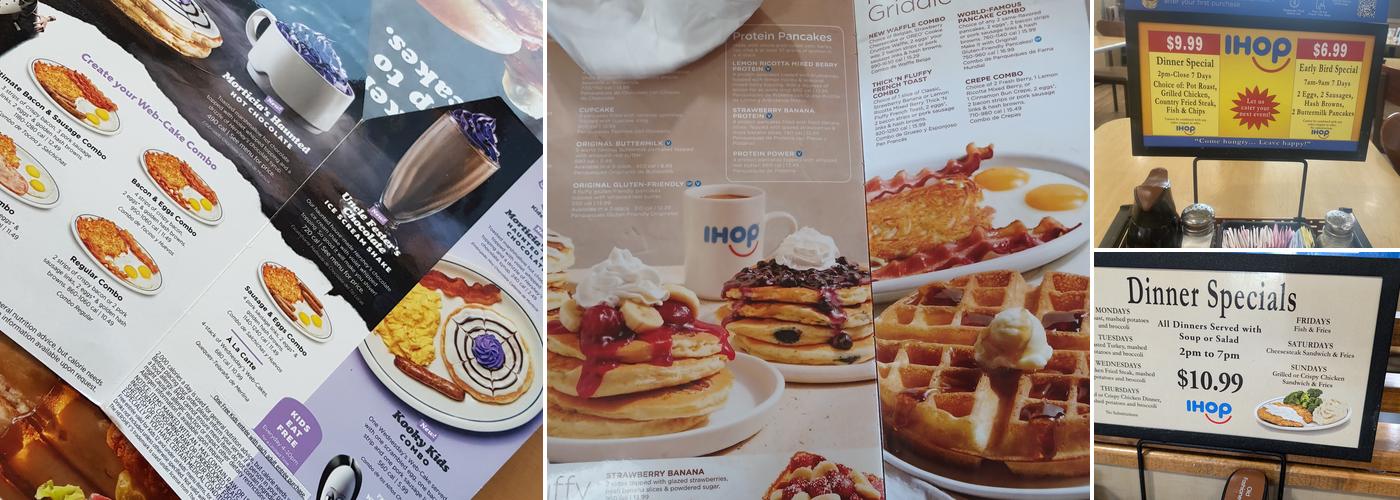 IHOP Menu
