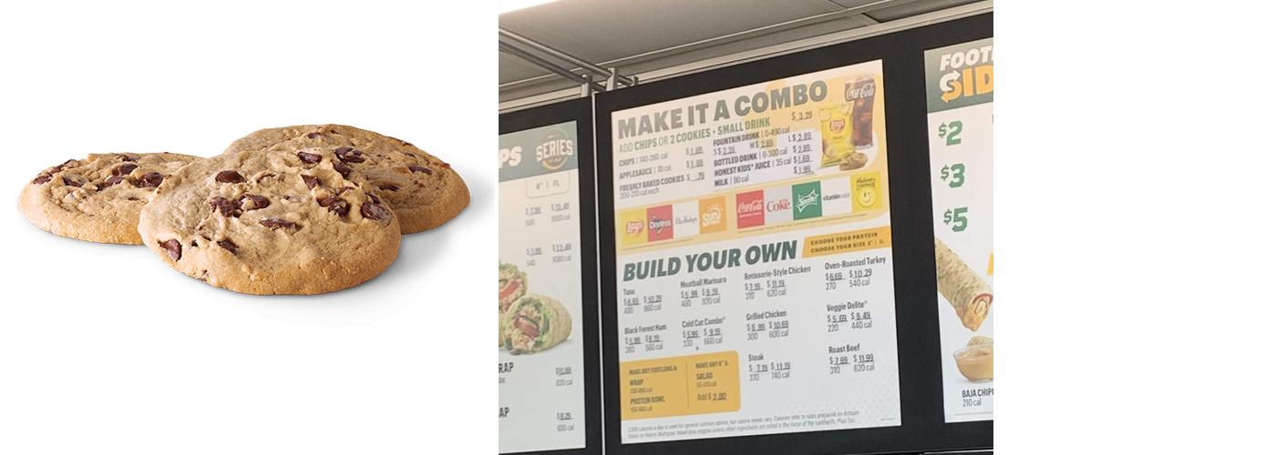 Subway Menu