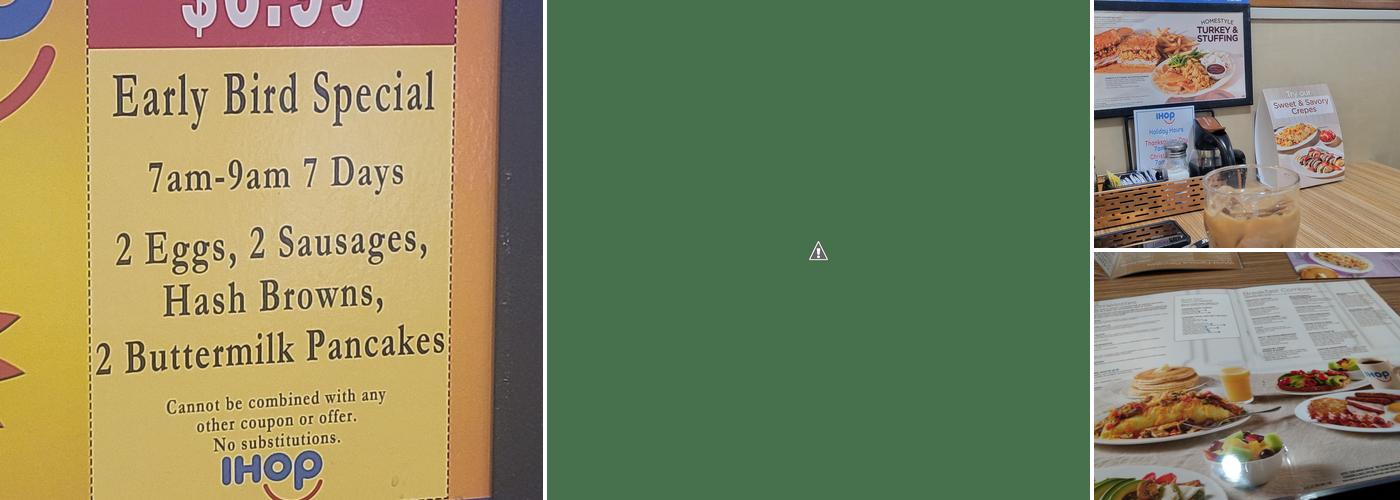 IHOP Menu