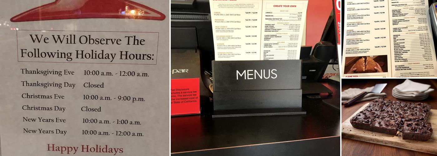 Pizza Hut Menu