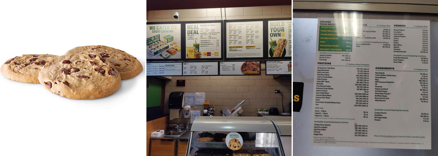 Subway Menu