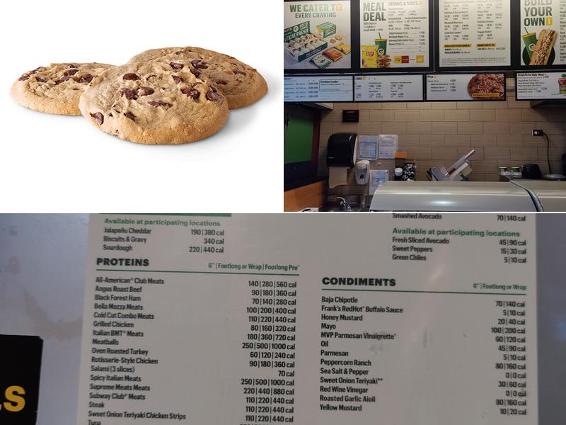 Subway Menu