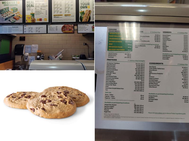 Subway Menu