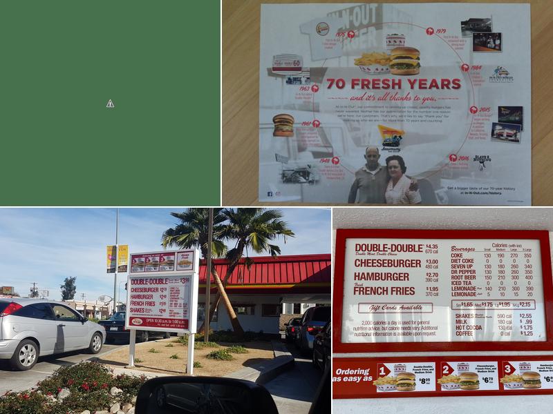 In-N-Out Burger Menu