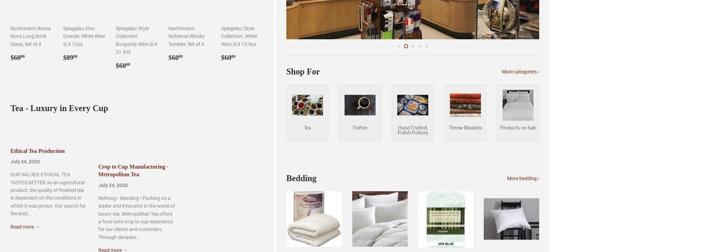 Coffee Tea & Spice Menu