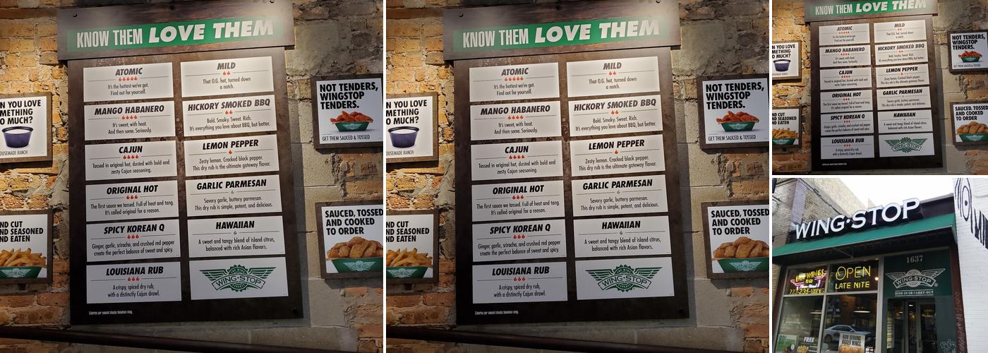 Wingstop Menu