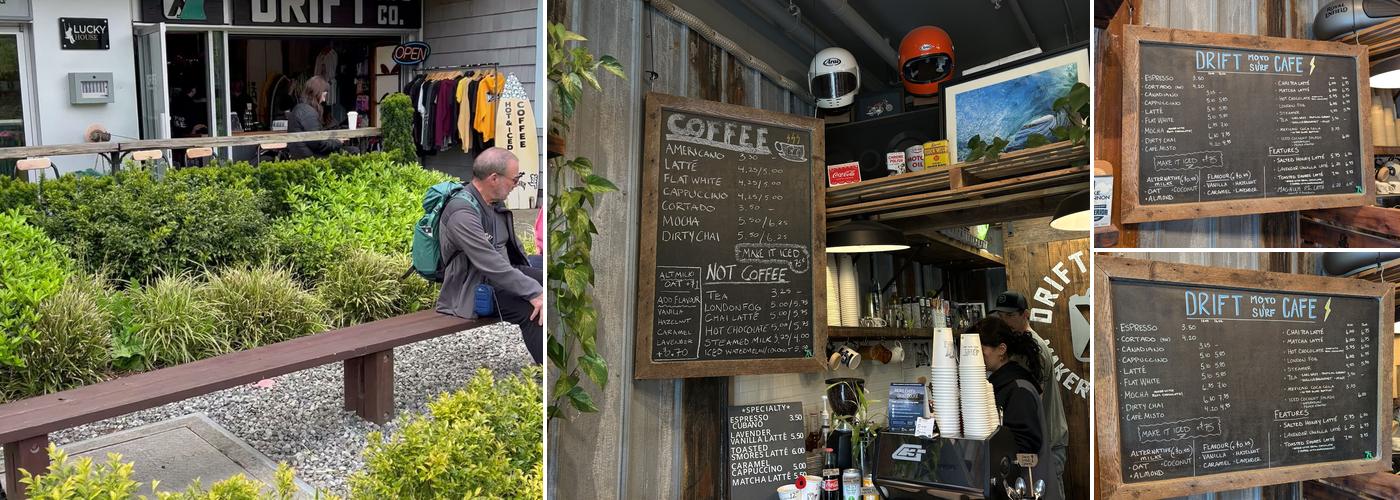 Drift MFG Co. Tofino - Moto Surf Coffee Menu