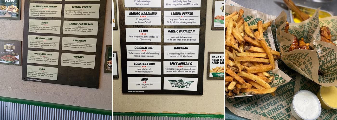 Wingstop Menu
