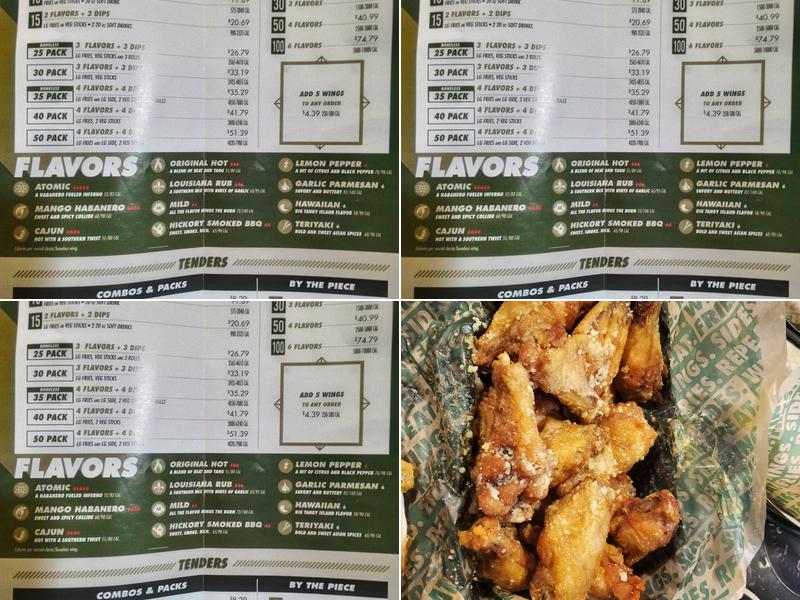 Wingstop Menu