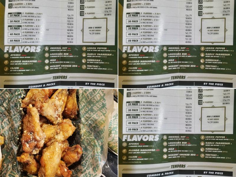 Wingstop Menu
