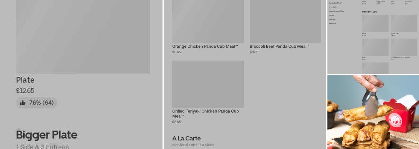 Panda Express Menu