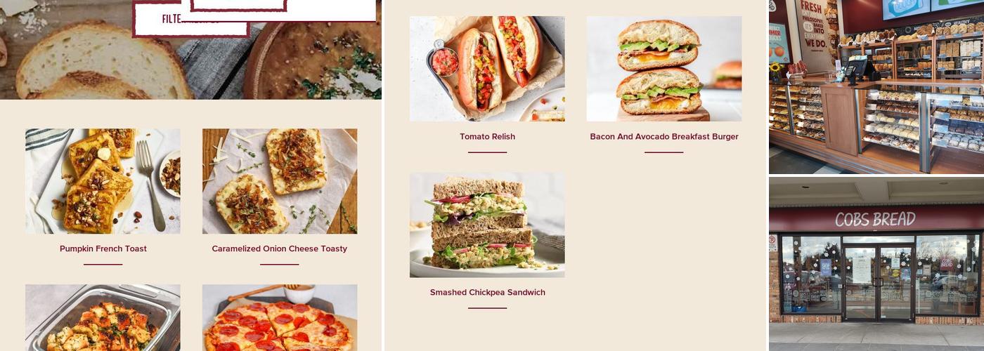 COBS Bread Menu