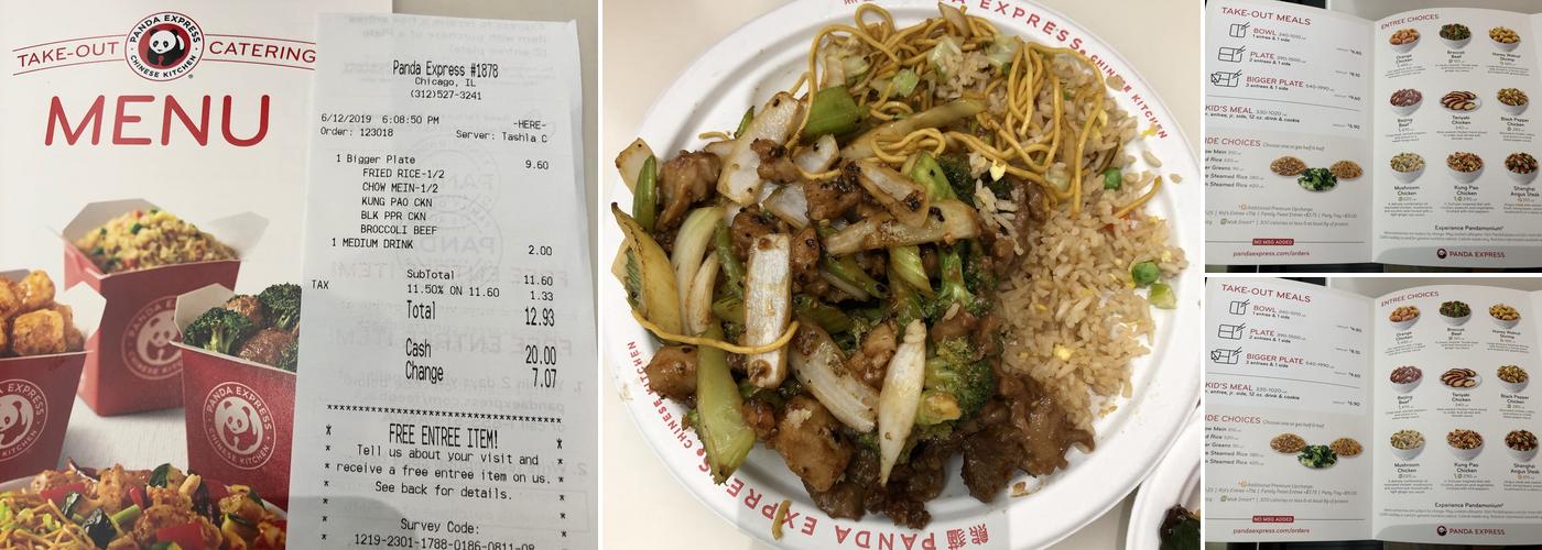 Panda Express Menu