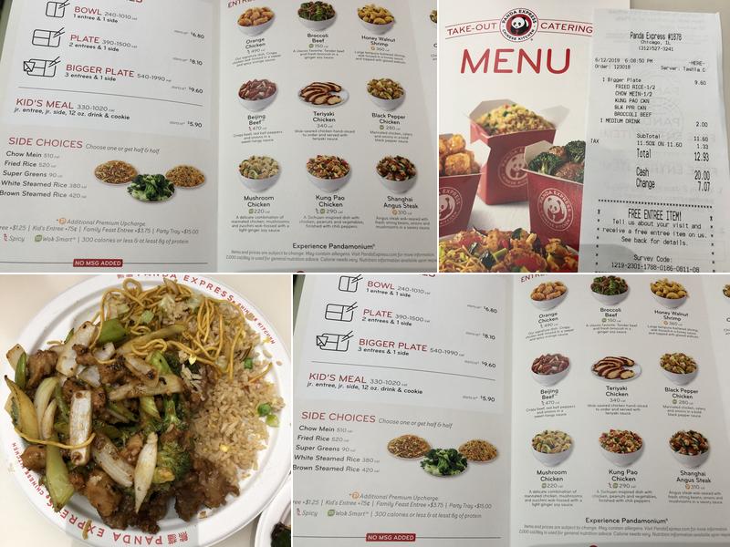 Panda Express Menu