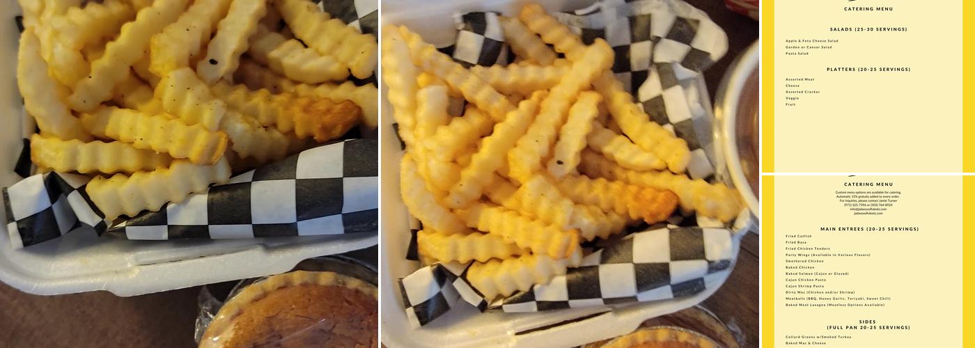 Ja'Das Soulful Eatz Menu