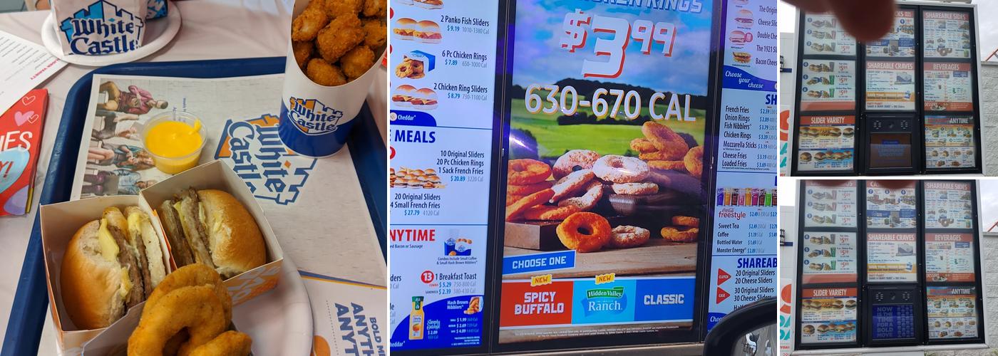 White Castle Menu
