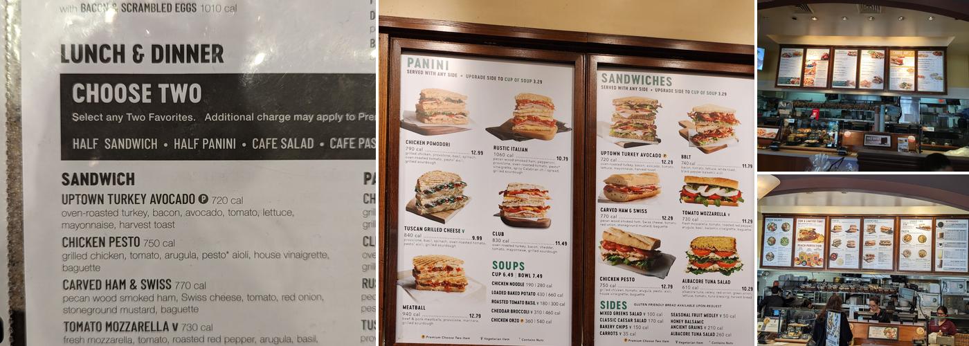 Corner Bakery Menu