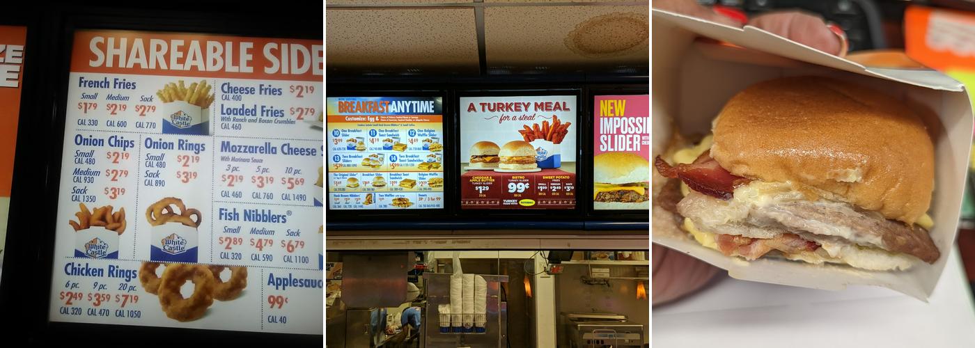 White Castle Menu