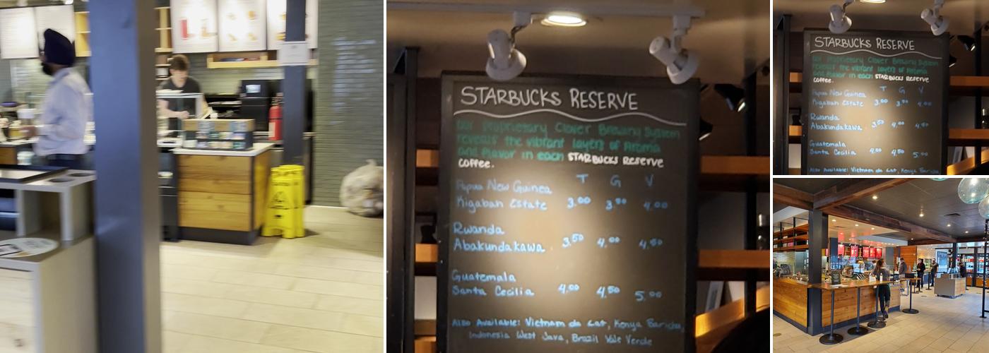 Starbucks Menu