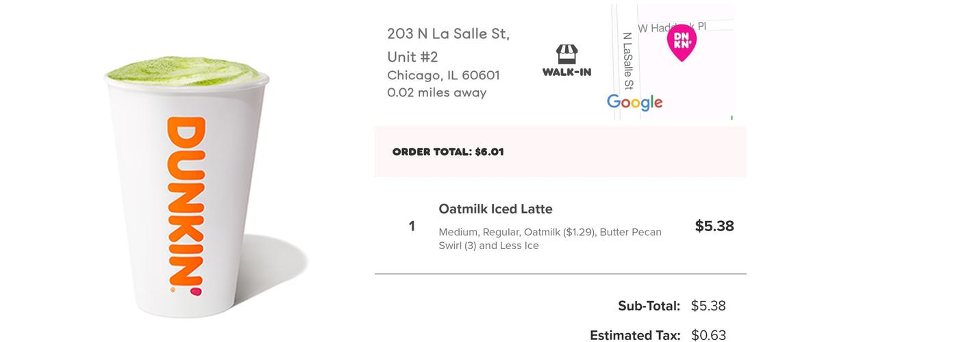 Dunkin' Menu