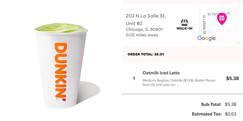 Dunkin' Menu