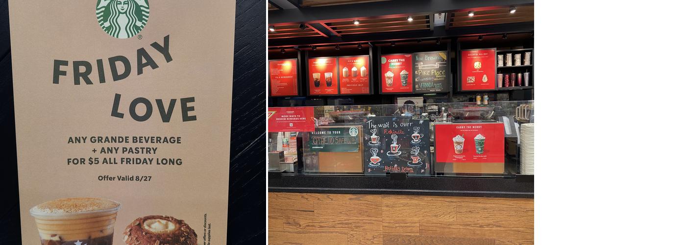 Starbucks Menu