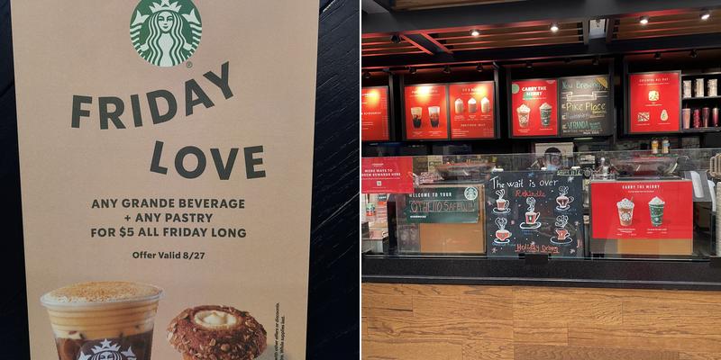 Starbucks Menu