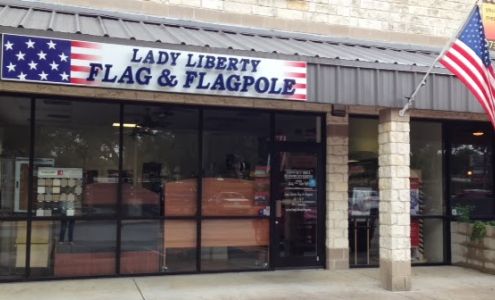 Lady Liberty Flag & Flagpole