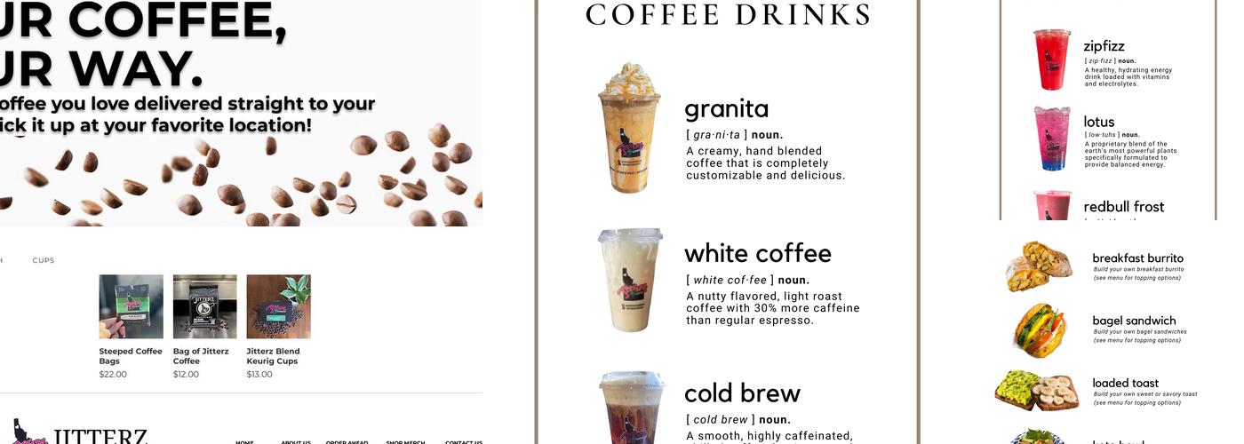Jitterz Espresso Menu