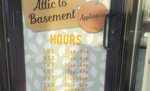 Attic To Basement Appliances