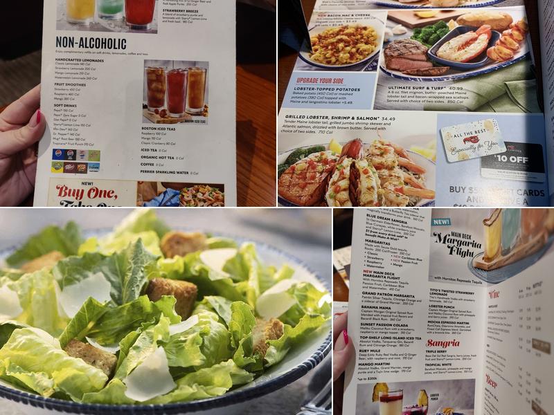 Red Lobster Menu
